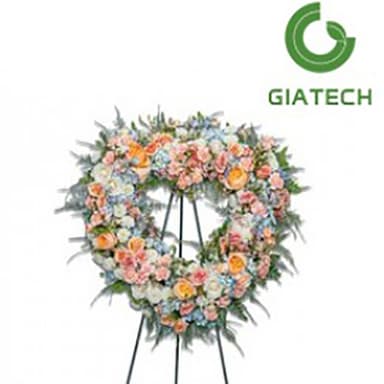 تاج گل قلبی میخک