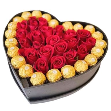 باکس ترکیبی گل رز و شکلات